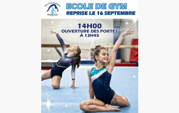 début des cours de l' école de gym