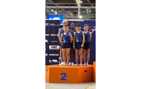 l'équipe fédérale de tumbling  9/14 ans,vice champion de FRANCE!!!!
